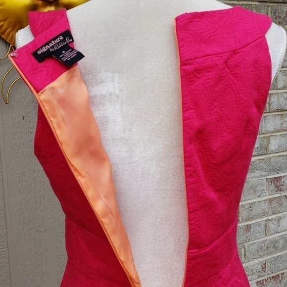 Hot Pink Sleeveless Dress - Picture 8 of 10